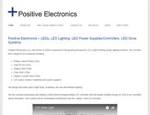 Tablet Screenshot of positiveelectronics.com